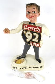 1960 Oertel's '92 Beer Plaster Person (project) Plaster sign Louisville Kentucky