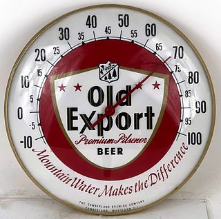 1962 Old Export Beer Thermometer Cumberland Maryland