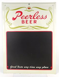 1952 Peerless Beer Menuboard Sign La Crosse Wisconsin