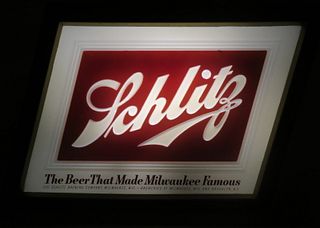 1949 Schlitz Beer Menuboard Sign Milwaukee Wisconsin