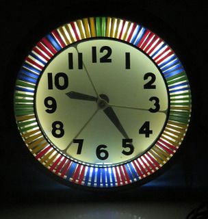 1935 Color-in-Motion Spinner Clock Clock 
