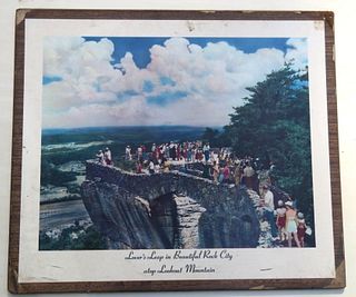 1972 Lover's Leap in Rock City & Lookout Mountain Photo Photograph 