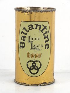 1960 Ballantine Light Lager Beer 12oz 34-04.0 Flat Top Can Newark New Jersey