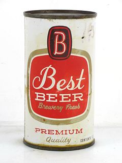1960 Best Premium Beer 12oz 36-20.2 Flat Top Can Pensacola Florida