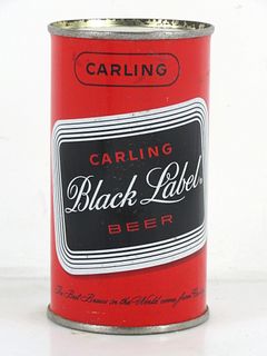 1958 Carling Black Label Beer 12oz 38-06.2 Flat Top Can Frankenmuth Michigan