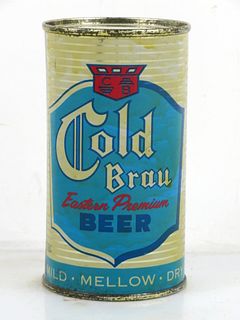 1959 Cold Brau Beer 12oz 50-03.2b Flat Top Can Chicago Illinois