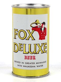 1960 Fox DeLuxe Beer 12oz 65-21V Unpictured. Flat Top Can Waukesha Wisconsin