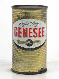 1955 Genesee Light Lager Beer 12oz 68-36 Flat Top Can Rochester New York