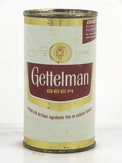 1961 Gettelman Beer 12oz 69-25 Flat Top Can Milwaukee Wisconsin