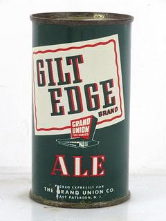 1955 Gilt Edge Ale 12oz 69-32 Flat Top Can Trenton New Jersey