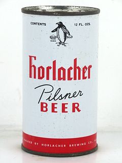 1961 Horlacher Pilsner Beer (23) 12oz 83-26.1 Flat Top Can Allentown Pennsylvania