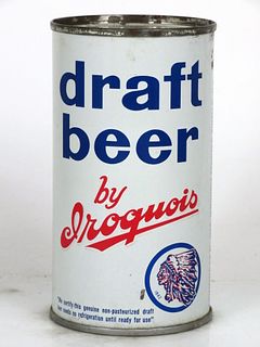 1967 Iroquois Draft Beer 12oz 86-03 Flat Top Can Buffalo New York