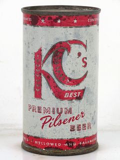 1952 KC's Best Premium Pilsener 12oz 87-14 Flat Top Can Chicago Illinois