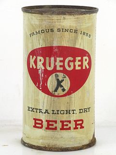 1954 Krueger Beer 12oz 90-22 Flat Top Can Newark New Jersey