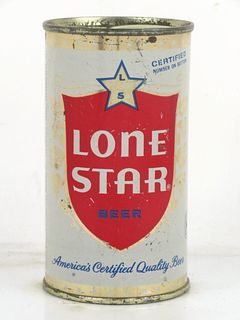 1953 Lone Star Beer 12oz 92-13.1 Flat Top Can San Antonio Texas
