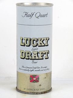 1969 Lucky Draft Beer 16oz One Pint T155-17 Ring Top San Francisco California