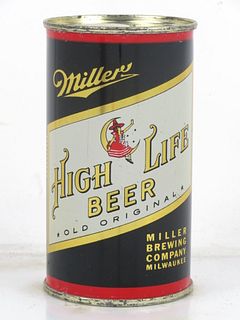 1953 Miller High Life Beer 12oz 99-36.1 Flat Top Can Milwaukee Wisconsin