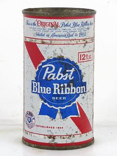 1966 Pabst Blue Ribbon Beer 12oz 109-34.2 Los Angeles California