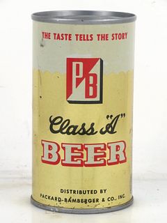 1969 PB "Class A" Beer 12oz 112-29 Flat Top Can Allentown Pennsylvania