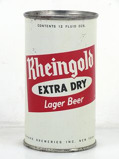 1950 Rheingold Lager Beer 12oz 124-04.1 Flat Top Can New York (Brooklyn) New York