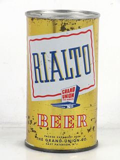 1955 Rialto Beer 12oz 124-34 Flat Top Can Trenton New Jersey