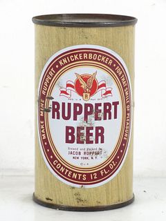 1950 Ruppert Beer 12oz 126-10.1 Flat Top Can New York New York