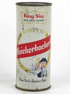 1958 Ruppert Knickerbocker Beer 16oz One Pint 231-17 Bank Top New York New York