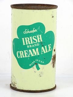 1954 Schaefer Irish Cream Ale 12oz 127-26 Flat Top Can Albany New York