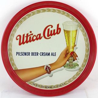 1952 Utica Club Beer/Ale 12 Inch Serving Tray Utica New York