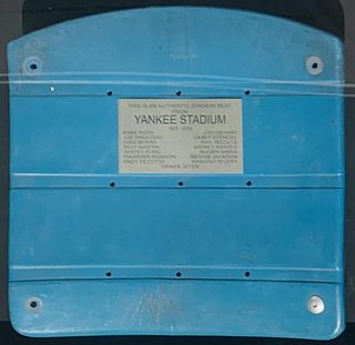 My Yankees  Original stadium seat 