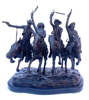 Frederic Remington Bronze Sculpture  "Coming Through the Rye "