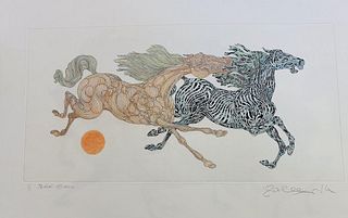 Guillaume Azoulay Hand colored 1/1 on paper