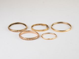 Vintage Collection Gold Filled Bangle Bracelets