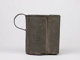 Civil War Era Tin Shaving Mug~ Belonging to John Hull