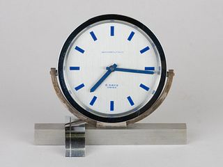 Abercrombie & Fitch~ Art Deco/ Machine Age 8 Day Clock