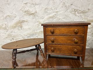 Miniature Chest and Stool