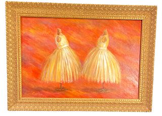 EMPIRE Oil Painting "Two Little Dresses " by LISA HARTMAN 