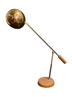 EMPIRE TENSOR by Jay Monroe Brass Desk Lamp 