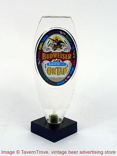 1970s Budweiser Beer "Stained Glass" 6½ Inch Acrylic Tap Handle