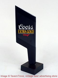 1990s Coors Extra Gold Draft Flag 7 Inch Tap Handle