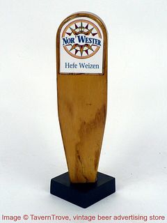 1980s Nor Wester Hefe Weizen 7 Inch Wood Tap Handle