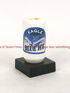 1990s Australia Eagle Blue Ice 3¼ Inch Porcelain Tap Handle