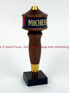 1980s Michelob Beer (Blue Label) 6¾ Inch Wooden Tap
