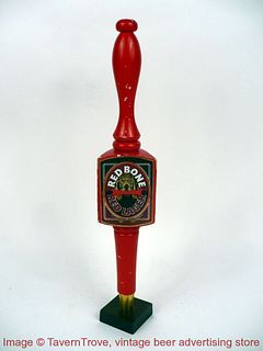 1990s Red Bone Red Lager 14 Inch Wood Tap Handle