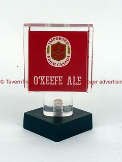 1960s Canada O&#39;Keefe Ale 3¾ Inch Acrylic Tap Handle