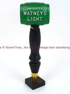 1980s England Watney's Green Barrel Light Beer 10 Inch Wood Tap