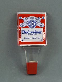 NOS 1990s Budweiser Beer (In Spanish) 5¾ Inch Lucite Tap