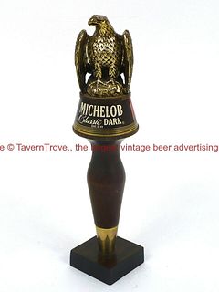 1970s Michelob Dark Beer Eagle Topped 8½" Wooden Tap