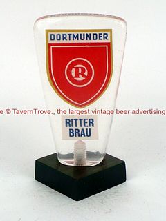 1970s Germany Dortmunder Ritter Brau 4 Inch Acrylic Tap
