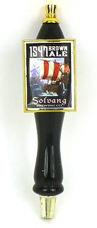 2000s Solvang 1547 Brown Ale 14½ Inch Wooden Tap Handle